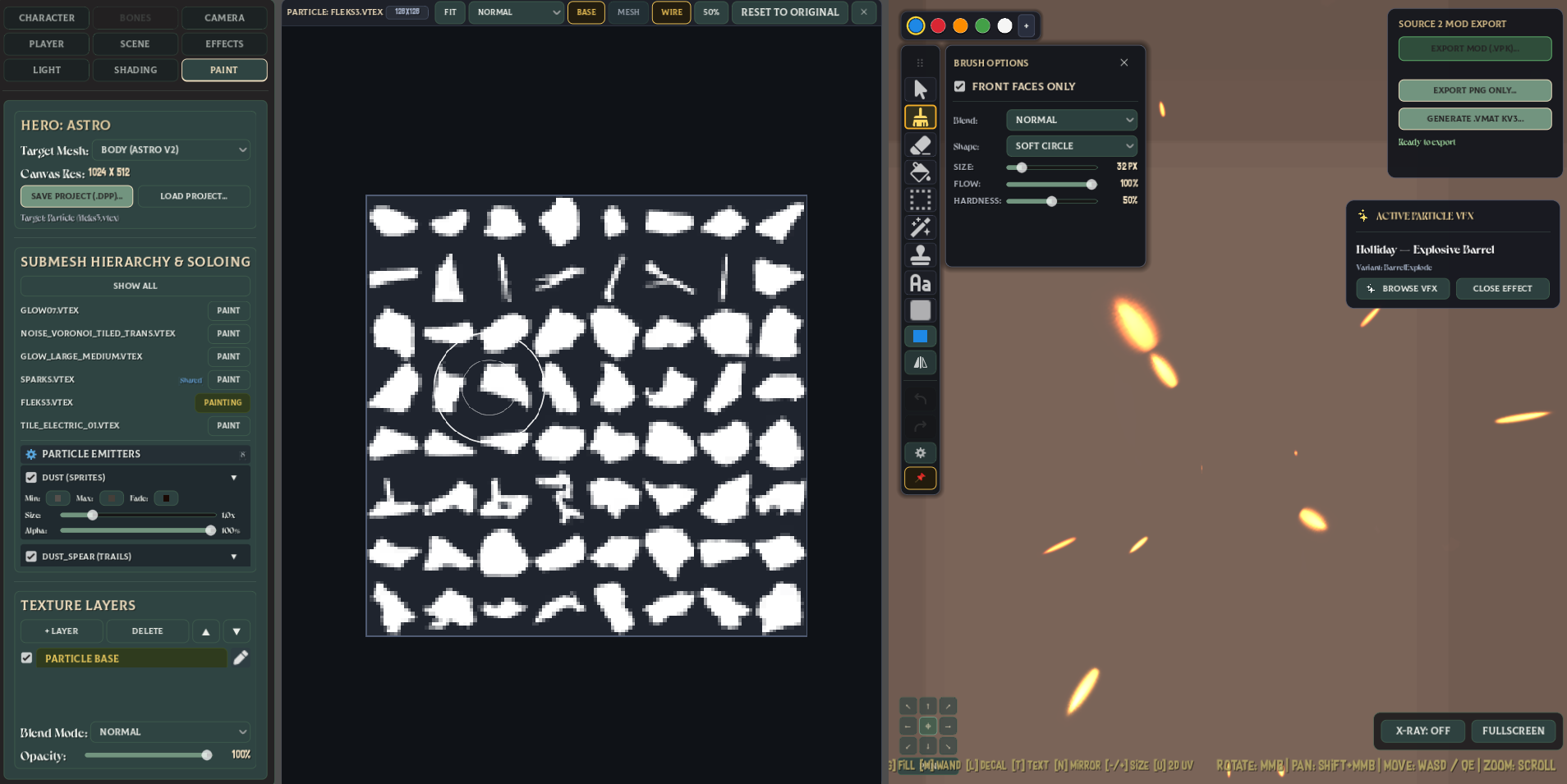 Hero Particle Modifier & Stage 3D